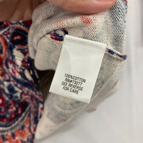 New Croft & Barrow Sweater Size 3X Multi Color Paisley Boho Soft Comfy - Picture 6 of 10